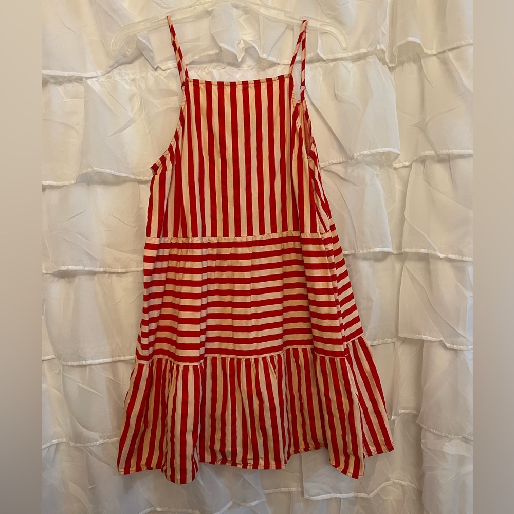 ASOS red and white mini dress